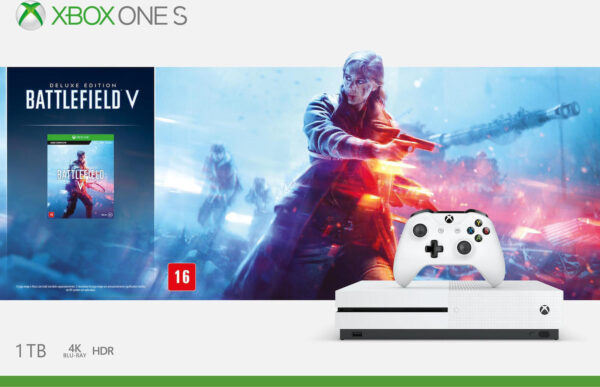 Microsoft Xbox One S White - 1TB & Battlefield V