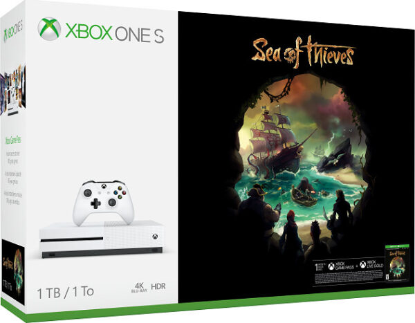 Microsoft Xbox One S White  1TB & Sea of Thieves