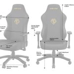 anda seat gaming chair phantom 3 black/gold (ad18y 06 b pvc)