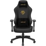 anda seat gaming chair phantom 3 black/gold (ad18y 06 b pvc)