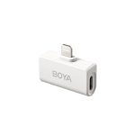 boya omic d white 2,4ghz dual channel wireless microphone for iphone lightning