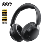 qcy h3 pro headset black hi res audio v5.4 bluetooth anc call noise cancelling headphones 40mm drive