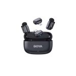 boya mini iphone lightning & type c 2,4ghz 2mic wireless microphone with charging box