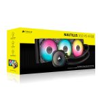 corsair nautilus rs 360 argb liquid cooler black (cw 9060092 ww)